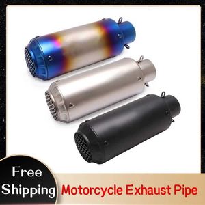 Motorcycle Exhaust System Universal Slipon Pipe with DB Killer Escape Moto SC mm for Honda Yamaha Suzuki Kawasaki Benelli