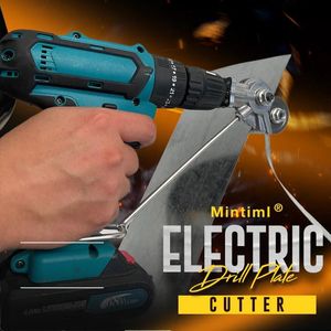 Scharen Electric Bohrplatte Cutter Metall Blechausschneidwerkzeug kostenloses Schneidwerkzeug Nibbler Blech geschnittener Plattenschere Dropshipping Dropshipping