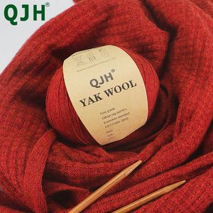 Sets QJH6PCS High Quality Natural Organic Mongolian 100% Yak Hair Yarn Hand Knit Sweater DIY Hat Soft Fashion Clothing Baby Clothing