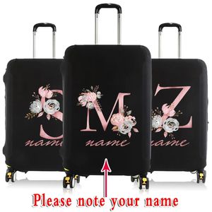 Stuff Sacks Custom Free Name Luggage Cover Elastic Suitcase Protective Case Trolley 1832 Inch Travel Dust Accessories 231124