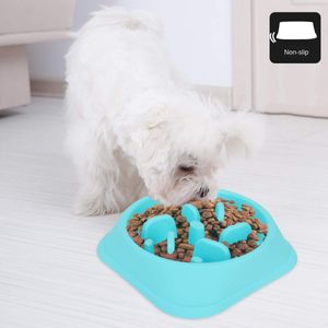 Alimentação natural antiderrapante quebra-cabeça alimentador do cão placemat tigela anti asfixia comida lenta saudável tigela alimentadores para cães pequenos animais de estimação gatos