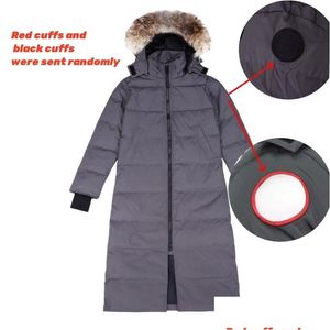 Women'S T-Shirt Fashion Clothing Winter Down Jacket Windproof Warm Real Wolf Fur Parka Selling Hooded Coats Men Women Styles Drop De Dhiho