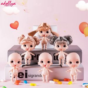 Dolls Adollya 88cm BJD Head Body Accessories 23 Joints Movable Makeup Eyes Hair Toys for Girls DIY Naked Doll 230427