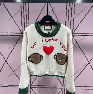 여자 스웨터 편지 풀오버 까마귀 긴 소매 스웨트 셔츠 자수 니트웨어 겨울 옷