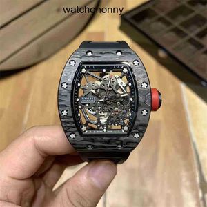 Designer Ri mlies Luxury watchs Leisure Mens Mechanical Watch Business Rm035 Automatic Black Carbon Fiber Case Tape Fashion Men Swiss Movement High quality