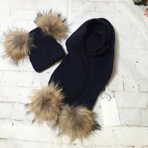 Scarves Wraps Baby Scarf Cute Pompom Kids Scarf Hat Winter Solid Color Knitted Warm Toddler Scarves Baby Hats Boys Girls Bonnet Beanie 1-8Y 231127