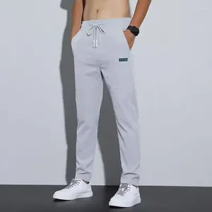 Männer Hosen Gym Quick-Dry Mann Sport 2023 Eis Seide Jogginghose Lose Elastische Taille Gerade Männer Hosen Übergroßen jogger Baggy