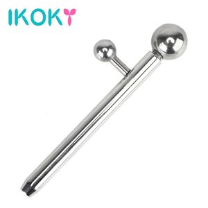 Sex Toy Massager Ikoky Urethral Dilators Horse Eye Stimulation Penis Plug Stainless Steel Toys for Men Catheters Sounds Adult Products