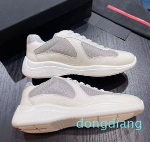 prades shoes cup Men casual sneaker mesh patent leather Fashion trainers Americas sneakers Walking Shoe Rubber Sole Fabric outdoor