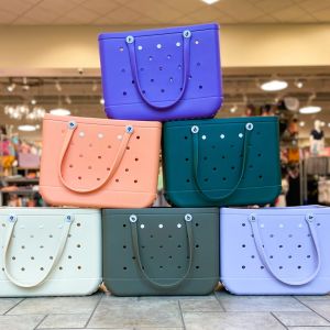 Top Handle Mens Bogg Bag PVC Plastic Waterproof Basket Shopping Bags Womens Large Designer Tote Mini Beach Bags Handbag Messenger Clutch Lage Evening Bag