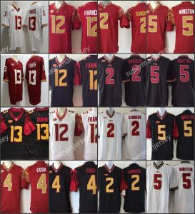 NCAA Florida College State Football Jersey Trikots genäht FSU 13 Travis 4 Dalvin Cook 12 Chubba Purdy 2 Deion Sanders 5 Winston High s