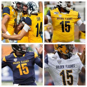 Maglia da calcio personalizzata Kent State Golden Flashes cucita maglie ncaa 52 Lou Holtz 99 Jack Lambert 18 Usama Young 16 James Harrison