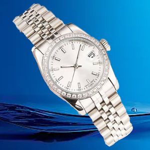 Mens Mechanical Rolles Watches 41mm Automatisk fulla rostfritt stål Lysande vattentäta kvinnor Titta på par Style Diamond Wristwatches Montre de Luxe