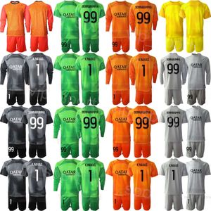 Klubblag 22/23 Herrens fotbollsmålvakt Alphonse Areola Jersey Set Gk Long Sleeve Gianluigi Donnarumma Keylor Navas Sergio Rico Nicolas Douchez Football Shirt Bali