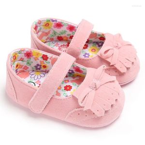 First Walkers Fashion Infant Girls Princess Shoes Tassel Ballet Dress Baby Crib Floral Soft Soled Toddler Casual Anti-Slip