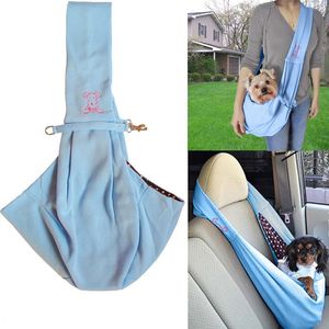 Carrier Handsfree Reversible Small Dog Cat Sling Carrier Bag Travel Tote Soft Bekväm fördubblar