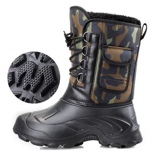 Boots Waterproof Sneakers Outdoor Men Winter Boots Warm Activities Fishing Snow Work Boots Male Footwear Men Shoes Fishing Boots 231128