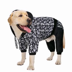 Hoodies Halloween Dog Hoodie Sweatshirts For Medium Large Dogs Pet Dog Clothes Jacket Höst Vinter Varma kläder Överallt Rocken 2022