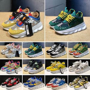 Designer Casual Shoes Top Quality Chain Reaction Wild Jewels Chain Link Trainers Sneakers EUR 36-45