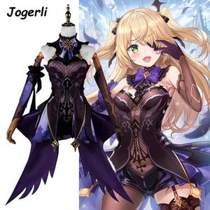 Anime Costumes Genshin Impact Fischl Cosplay Costumes Von Luftschloss Narfidort Game Rollplay Anime Outfits Bodysuit Wig Cloth Zln231128