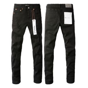 Lila Designer Straight Skinny Jeans Baggy Denim European Jean Hombre Herrenhose Hose Biker Stickerei Ripped für Trend 29-40 OL11