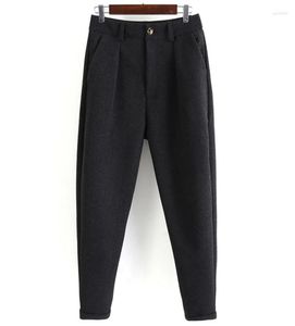 Calças masculinas 2022 calças compridas de lã tweed lazer algodão masculino cavalheiro espinha de peixe terno de negócios calça para noivo de casamento 9889927