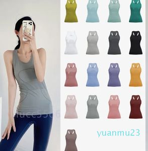 Hızlı Teknik Hizalama Tank Yaz Kadın Yelekleri Tanklar Kolsuz Hızlı Kurutucu Ter Emici Nefes Alabilir Lemen Kolsuz Yoga Üstler Egzersiz Serin T-Shirt