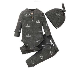 Комплекты одежды для детской одежды Прекрасная ползание носить новорожденные ручки для мини -