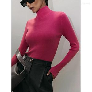 Suéter feminino feminino gola alta outono inverno básico pulôver slim bottoming tops casual manga comprida blusa macia jumpers quentes