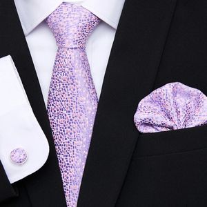 Gravatas atacado personalizado de alta qualidade violeta mens clássico paisley gravata e bolso quadrado conjunto de seda jacquard gravata festa de casamento feriado 231128