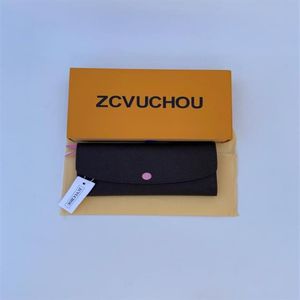 2021 Bottom rosso integrale Lady Long Wallet Multicolore Moneta Porta della borsa Box Box Original Women Classic Zipper Pocket Serial Numb2604