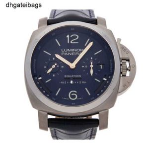 Panerais de luxo relógio masculino relógios suíços automático relógio de pulso tempo manual titânio pam 36500 para luminor tourbillon equação