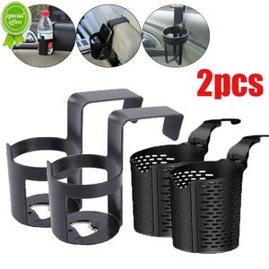 New 2pcs Car Back Seat Cup Holder Hanging Mount Drink Storage Holders Auto Truck Interior Water Bottle Organizers