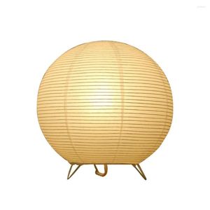 Table Lamps Japanese Style Paper Desk Lamp Nordic Bedroom Home Decoration Beside Night Light