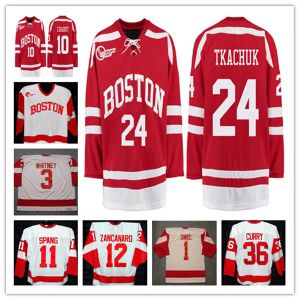 Custom Ncaa Boston University BU Hockey Jerseys 3 Ryan Whitney 9 Jack Eichel 7 Charlie McAvoy 3 Coyle 19 Clayton Keller 24 Keith Tkachuk McB