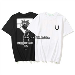 Men Womens Summer New T Shirt Offs Fashion Mens Geometric Printing T Shirts Unisex Casual Short Sleeve Tops Size S-2XL