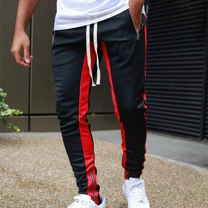 Pantolon Erkekler Joggers Sıradan Pantolon Fiess Erkekler Spor Giyim Takip Dipleri Sıska Sweatpants Pantolonlar Lacivert Spor Salonu Jogger Track Pants