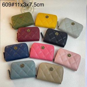 Korttyp Compact Exquisite Change Multi-Card Position Organ Type Affärskort Holder Embroidered Thread Caviar Bank Credit Card Holder Bag 0504