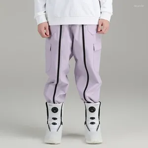 Pantaloni da sci 2024 Sport all'aria aperta Mountain Man Snowbaord Pantaloni invernali antivento da donna Skiiing vestiti da neve femminili impermeabili riscaldati