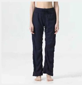 Lulus Yoga Outfits Suit 2022 New Dance Studio Women's Mid Rise Pantsカジュアルスリムで汎用性の高いビジネススピーカーワイドレッグdahz5p