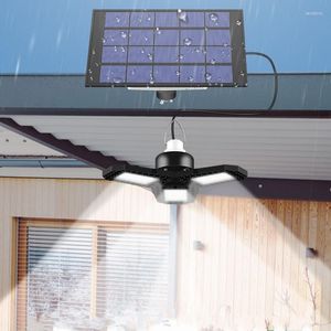 LED Güneş Lambası 60/120 Garaj Işıkları Katlanır Işık Powered Şarj Edilebilir Depo Acil Durum Aydınlatma