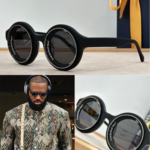 Tasarımcı 2024 Paris Erkekler Moda Haftası Süper Görüş Güneş Gözlüğü2501u Modaya ve Moda Erkek Yuvarlak Asetat Çerçeve Güneş Gözlüğü