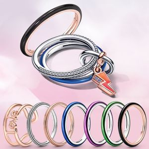 925 STERLING Silver Pandora Me Yüzük Takı İlkel Yüzük İçin Uygundur Düğün Nişan Diy Me Charm Mücevher Moda Kadın Hediyeler