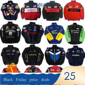 Kurtka wyścigowa F1 F1 F1 F1 Formula One jesień i zima pełna haftowane logo bawełniane odzież Sprzedaż 587 8555