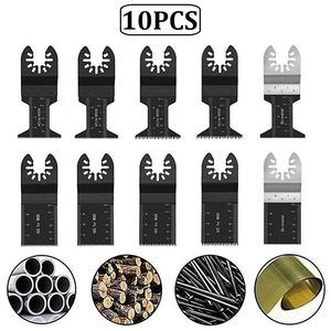 ZAAGBLADEN 10 PCS Metal Kesme Salınan Çoklu Aracı Testere Bıçakları Renovator Elektrik Aleti için Hızlı Serbest Bırakma Çok Satırlı Aksesuarlar