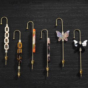 Stud Simple Farterfly Ear Pin Korean Ear Cuffs Earring Piercing Clips Earcuff Cuffs Women Korean Color Jewelry YQ231128