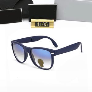 Óculos de sol designers óculos de sol dobráveis ​​de luxo moda TR Glass Sun Glasses Full Frame Eyewear Drivante de praia com caixa