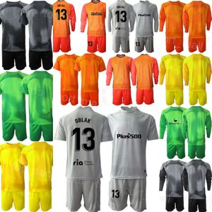 クラブチームアトレティコマドリード22-23 GK 1 IVO GRBIC JERSEY SOCCER SETゴールキーパー長袖Antonio Adan David De Gea Thibaut Courtois 13 Jan Oblak Football Shird Kit