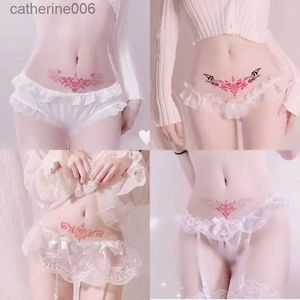 Tattoos Colored Drawing Stickers 20pcLot Waist Abdomen Sexy Temporary Tattoo Sticker Female Covered Scar Waterproof Succubus Totem Human Fake Tattoos Watercolor