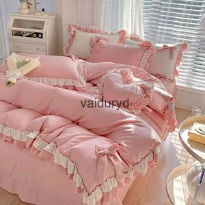 Sängkläder sätter Four Seasons Universal Pure Cotton Suit Princess Style Hushåll High-End lakan Täcke Täck Case 4 Piece Setvaiduryd